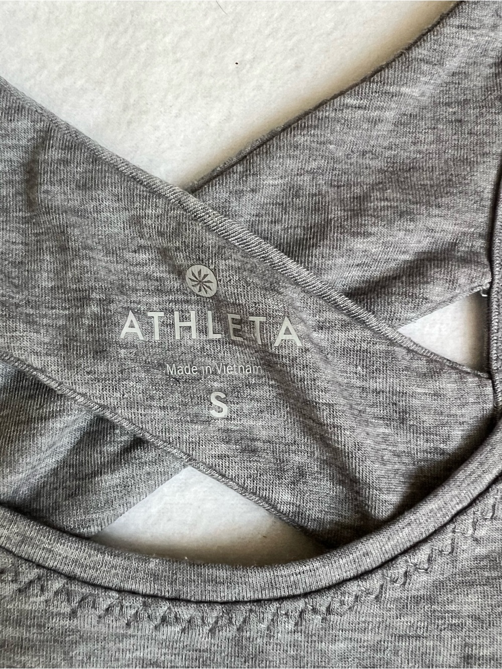 ATHLETA Gray Cross-Back Performance Tank Top - Picture 4 of 8